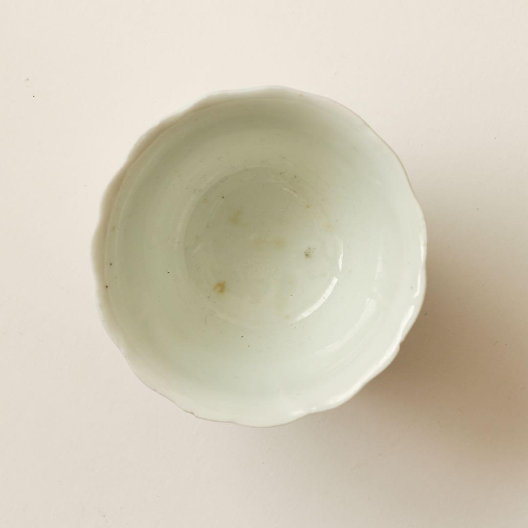 古伊万里　伊万里　江戸　白磁　向付　輪花　酒器