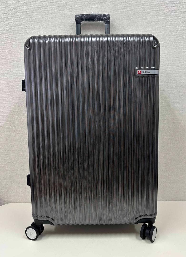 新品 ★ スイスミリタリー スーツケース 105L チタン 28インチ ブラック