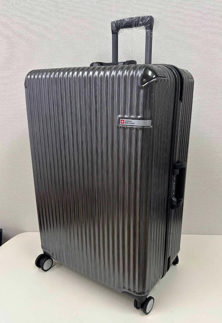 新品 ★ スイスミリタリー スーツケース 105L チタン 28インチ ブラック