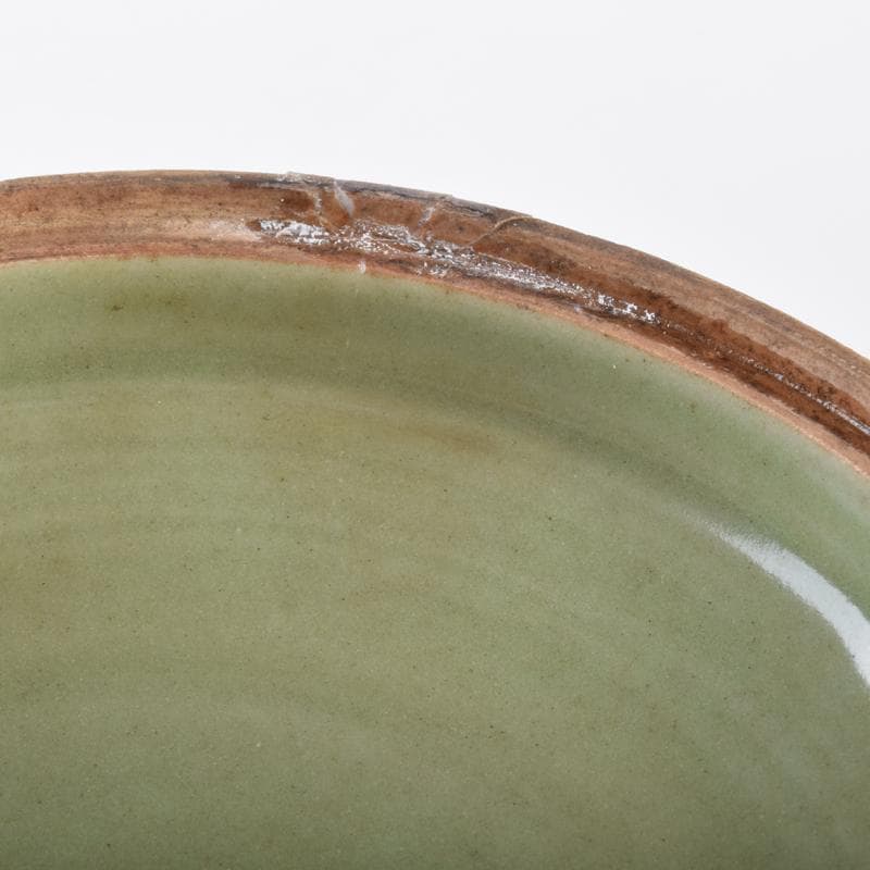 中国　龍泉窯青磁　刻花文　香合　盒子　N　7070E