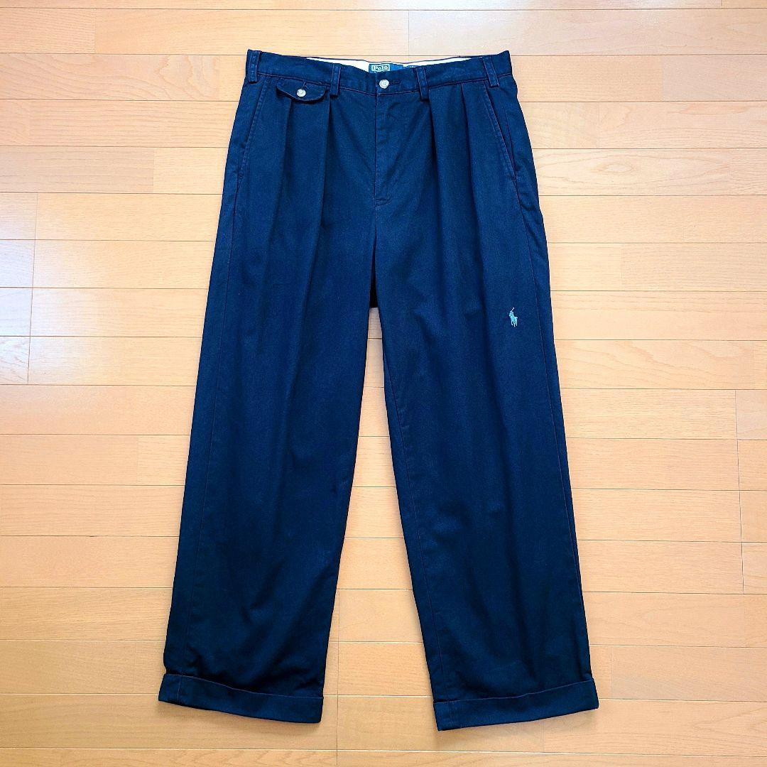 ラルフローレン ビームス別注 THE BIG CHINO ネイビー【膝上ポニー】