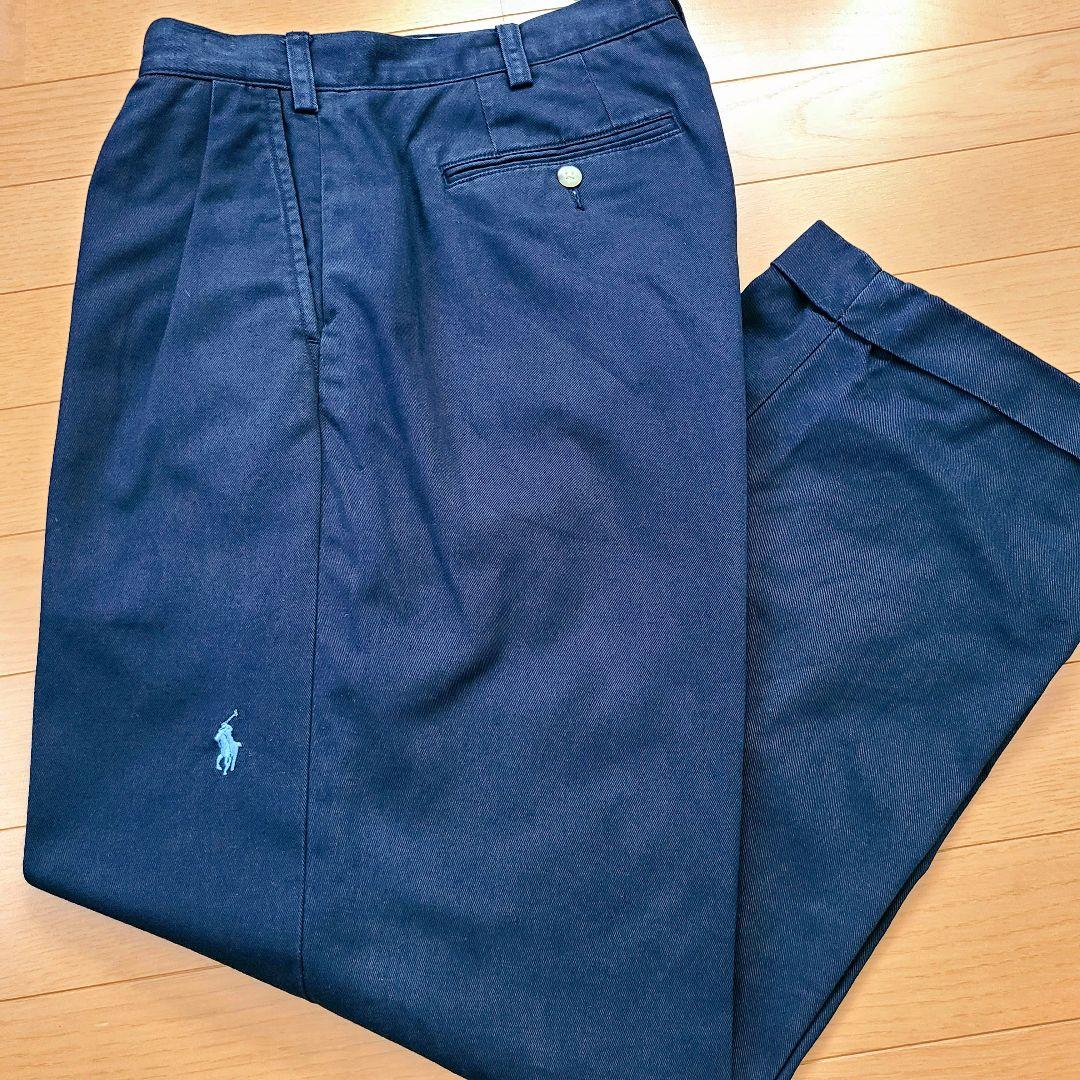 ラルフローレン ビームス別注 THE BIG CHINO ネイビー【膝上ポニー】