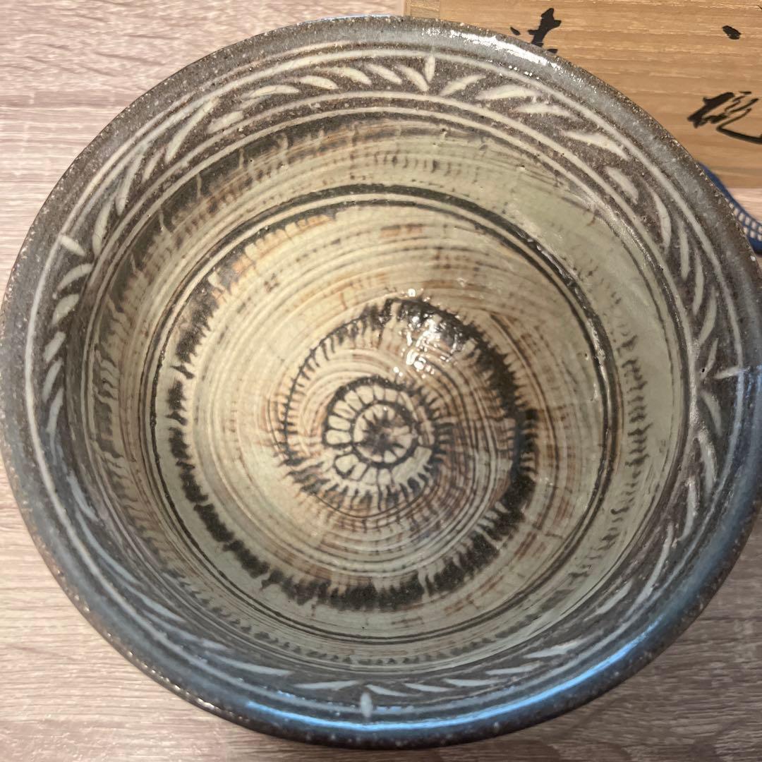 【美品】二徳三島茶碗　清和