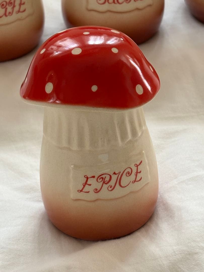 フランスアンティーク きのこ キャニスター 5個セット