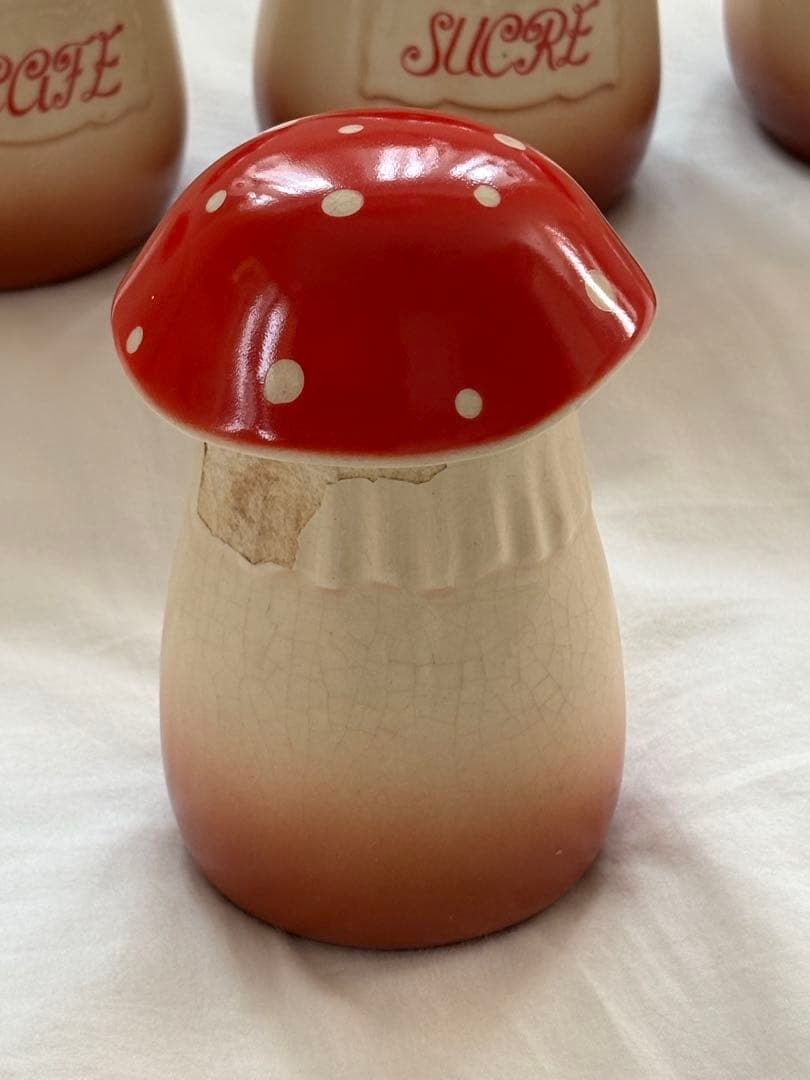 フランスアンティーク きのこ キャニスター 5個セット