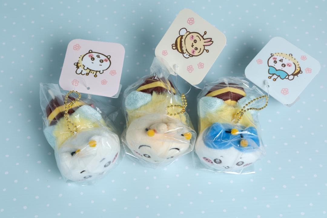 新品未開封　ちいかわ　ハチワレ　うさぎ　ハチさんマスコット　3種セット