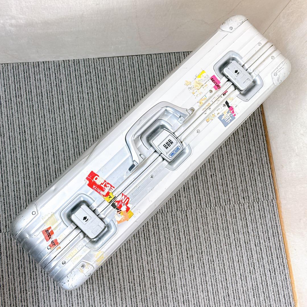 【希少】 RIMOWA 929.70 2輪ローリングトロリー ビンテージ 青ロゴ