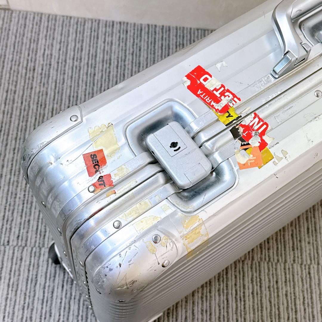 【希少】 RIMOWA 929.70 2輪ローリングトロリー ビンテージ 青ロゴ