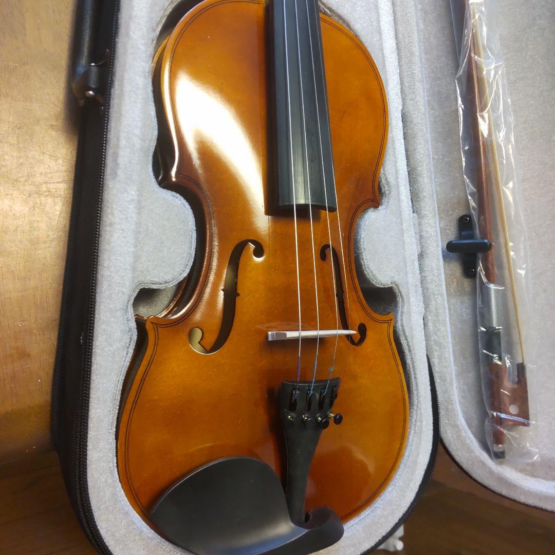 4/4フルサイズバイオリン AN-01 茶色 ハードケース、弓、松脂付