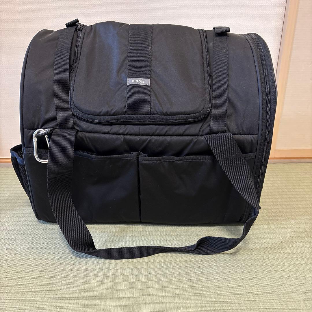 BIRDIE 黒 キャリーバッグ メッシュ窓付き