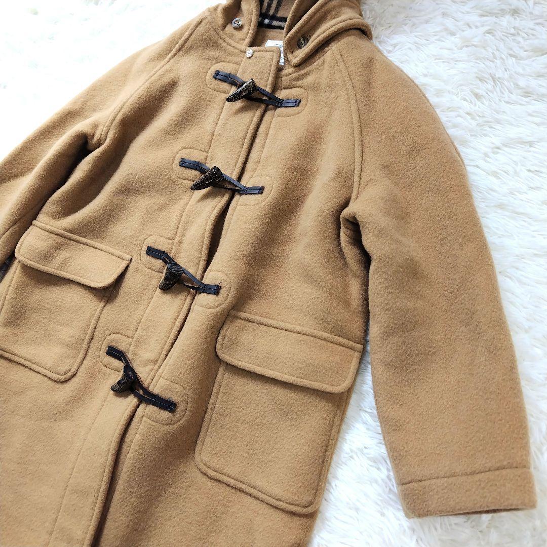 バーバリーズ　ダッフルコート　キャメル　ノバチェック　140
