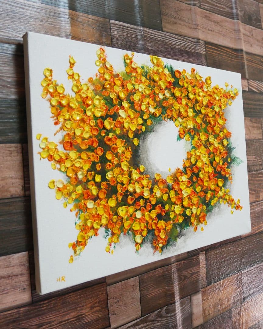 油絵 絵画 【ミモザリース】