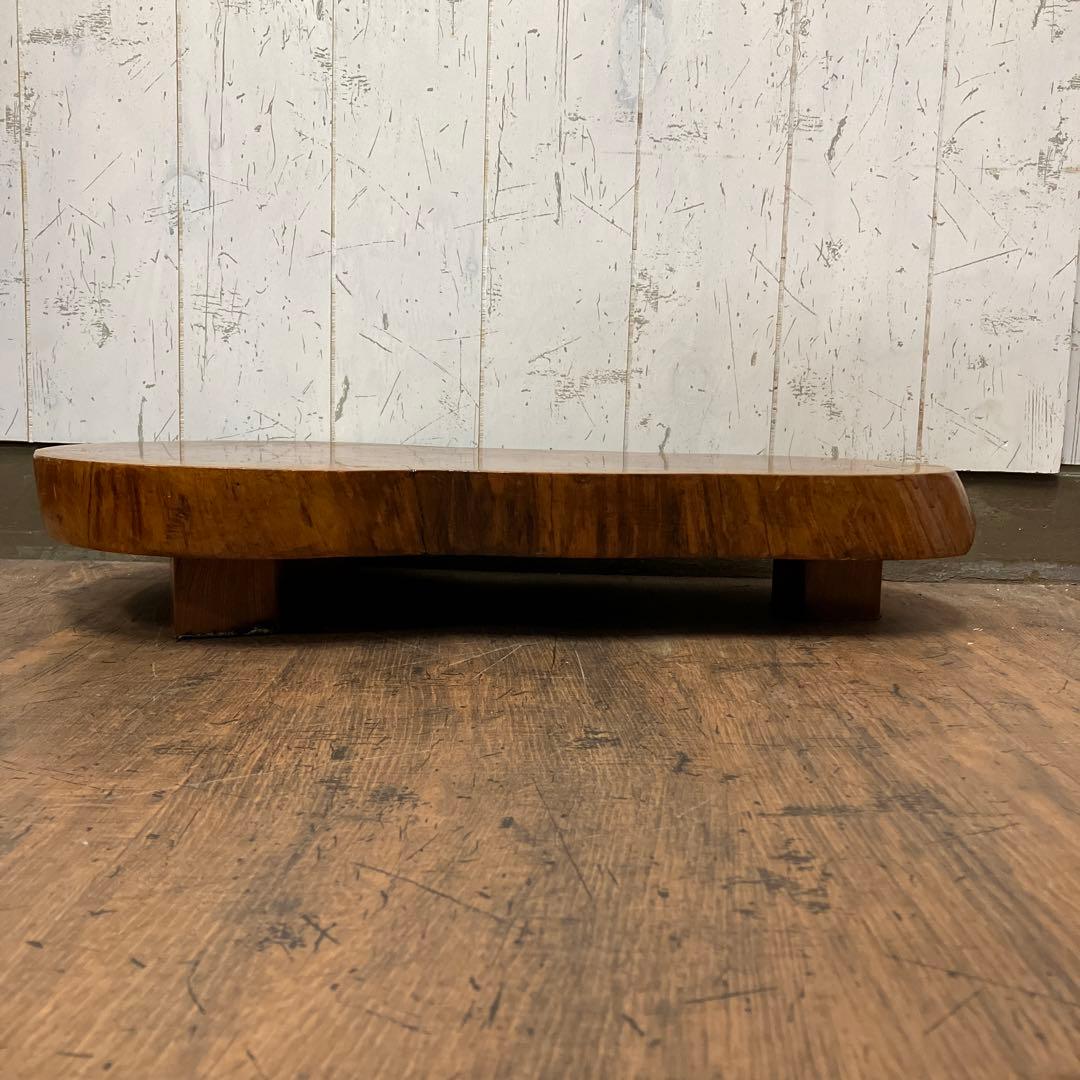 B-3 座卓 木製 花台 飾り台 木目 天然木 無垢材 古民家 民芸品