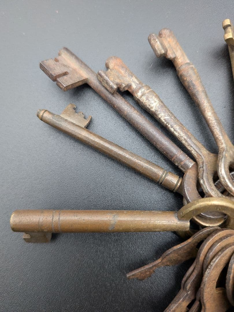 アンティーク古道具 古鍵ヴィンテージ キー 古道具 セットまとめ24本セット売②