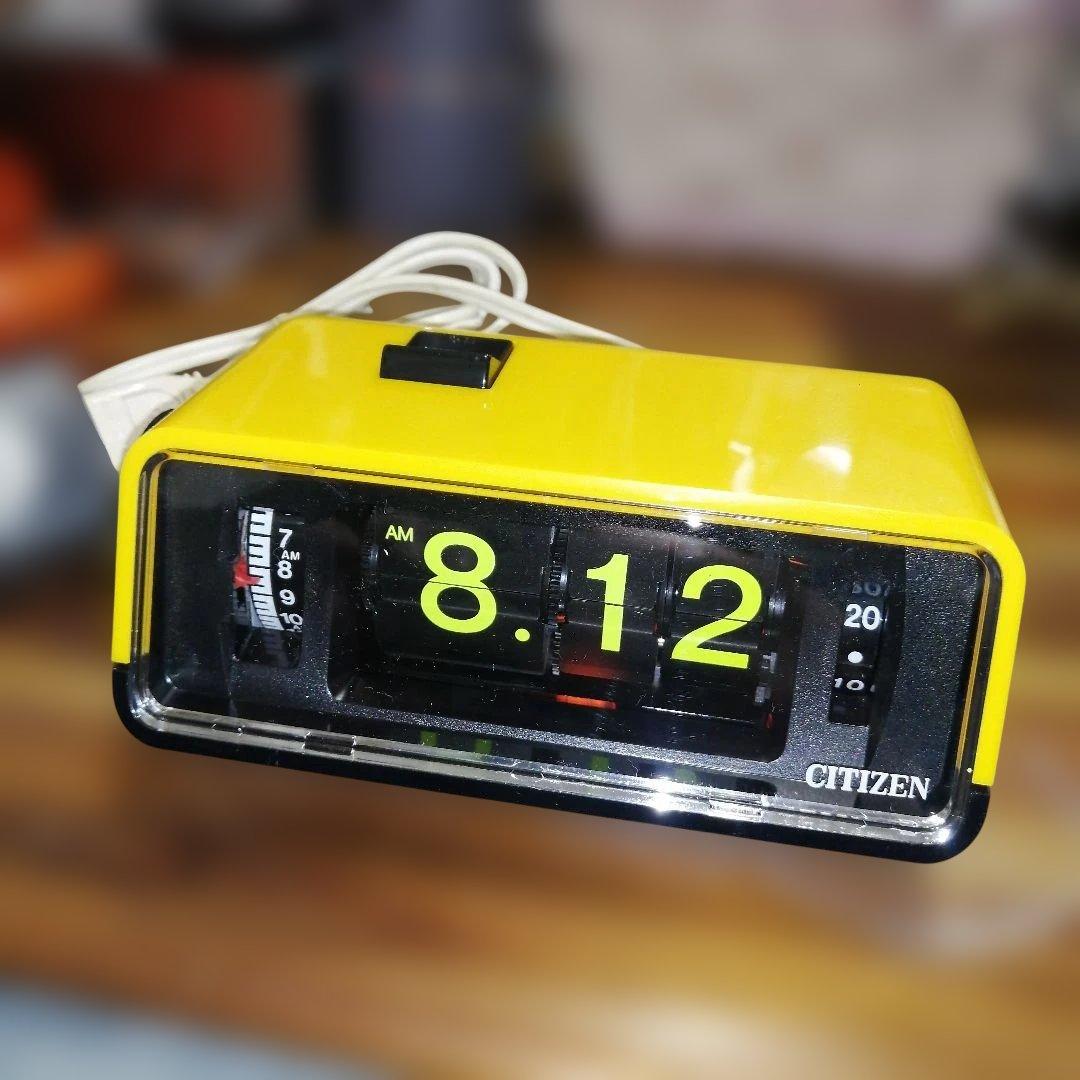 b*o様 シチズン　ハイリーフカーチス　黄色　5RD025　パタパタ時計　新品同