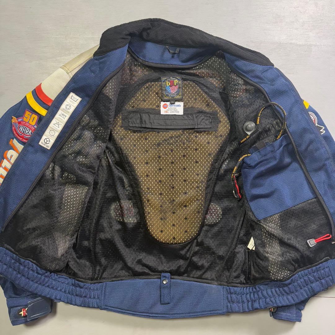 YELLOW CORN ライダースジャケット　メッシュ　スレッジハマー　XL