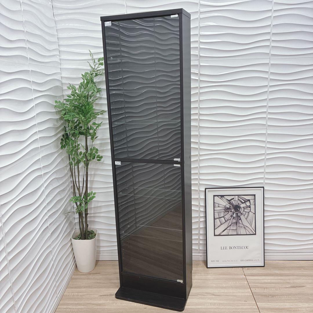 ①◇大阪府 神戸市 配達料無料！◇不二貿易◇ガラスコレクションケース◇ハイタイプ