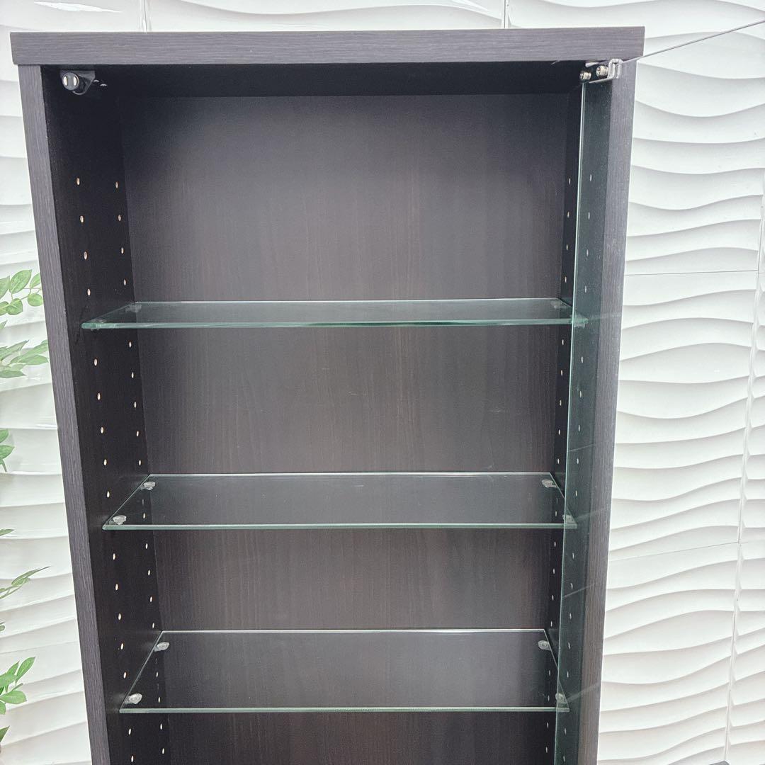 ①◇大阪府 神戸市 配達料無料！◇不二貿易◇ガラスコレクションケース◇ハイタイプ