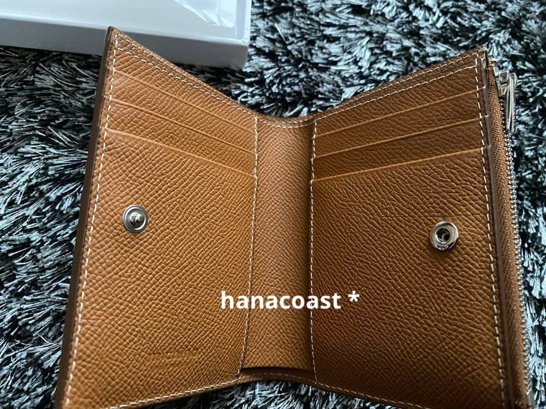 michino Paris ミチノ　パリ　バイフォルドジップウォレット　ゴールド