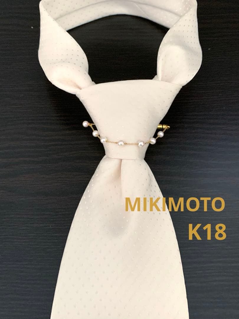 専用です。☆MIKIMOTO☆揺れるパールロングブローチMIKIMOTO.K18