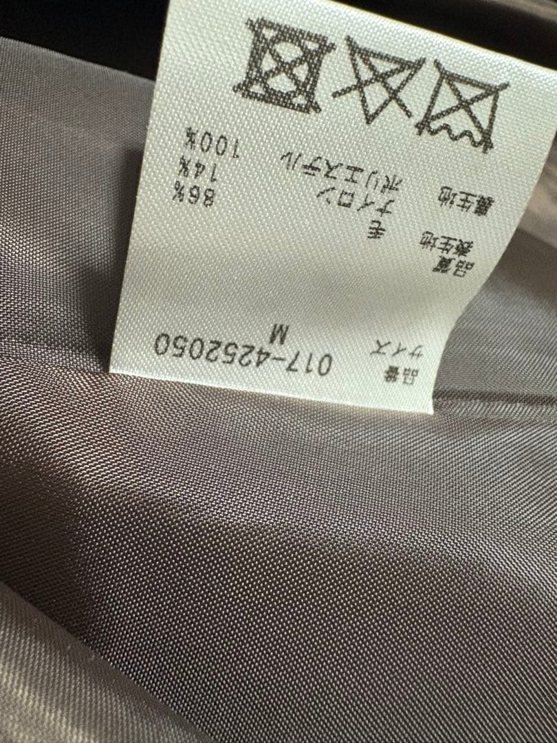 ナチュラルビューティーベーシック ビッグカラーダブルチェスターコート 24AW