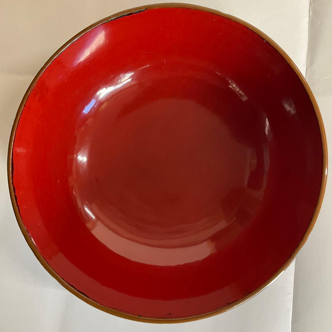 輪島塗　天然木蒔絵「竹に雀文」吸物椀(雑煮椀)10脚揃　明治後期から大正頃