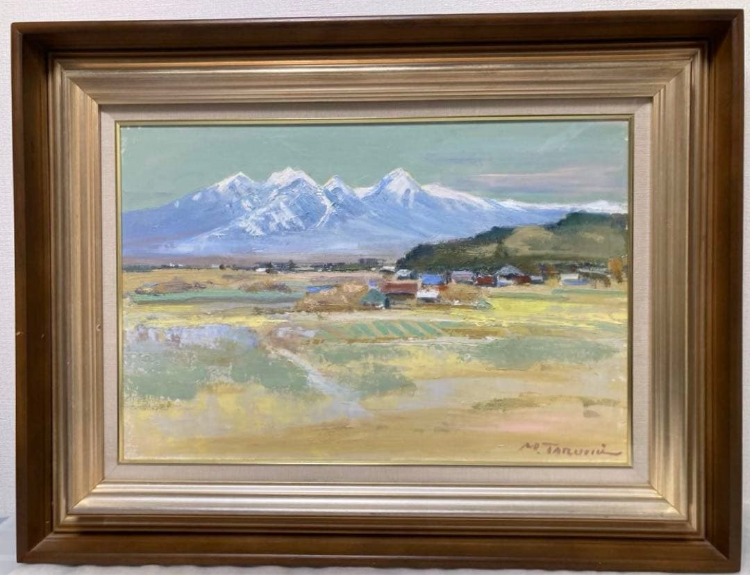 『八ヶ岳遠望』★樽見盛衛★元流形社顧問★M12号★油彩 絵画★八ヶ岳山ゆり美術館