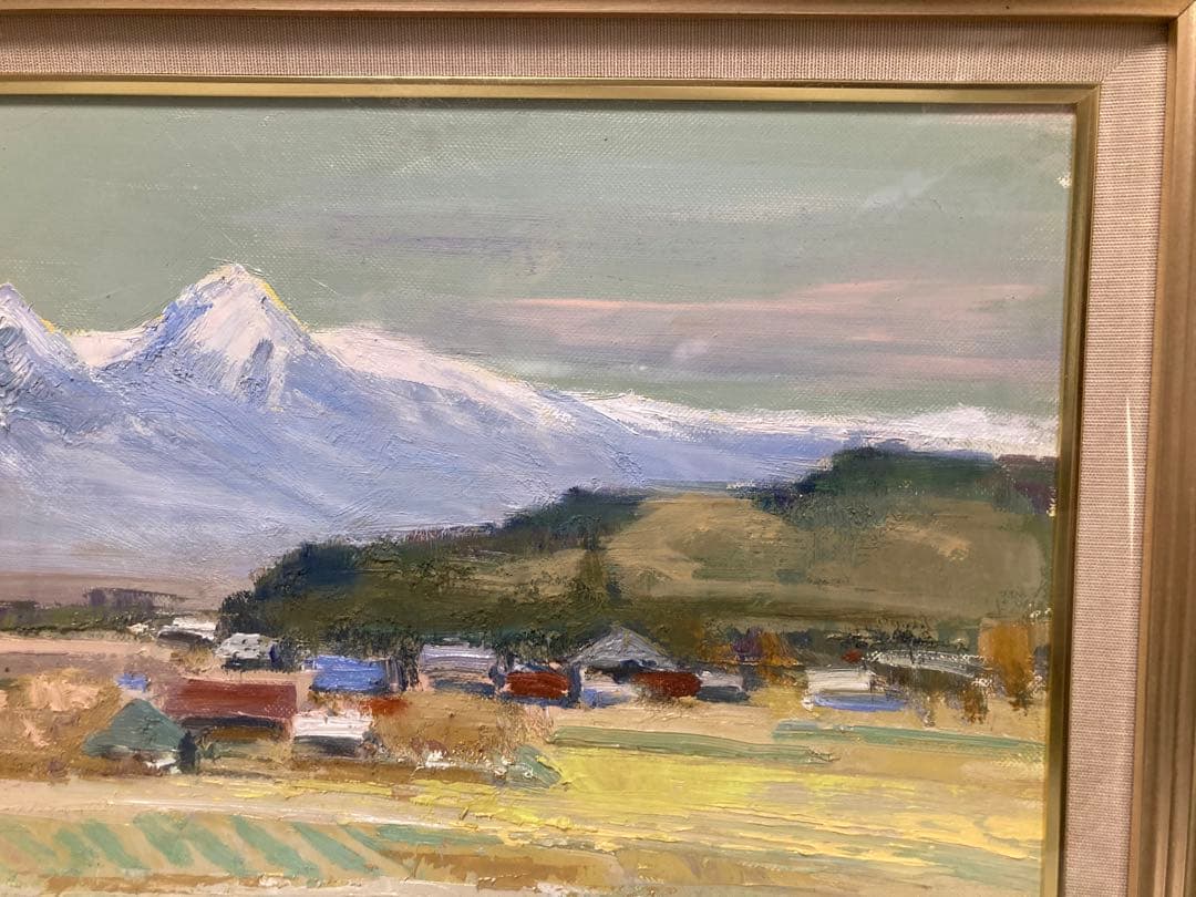 『八ヶ岳遠望』★樽見盛衛★元流形社顧問★M12号★油彩 絵画★八ヶ岳山ゆり美術館