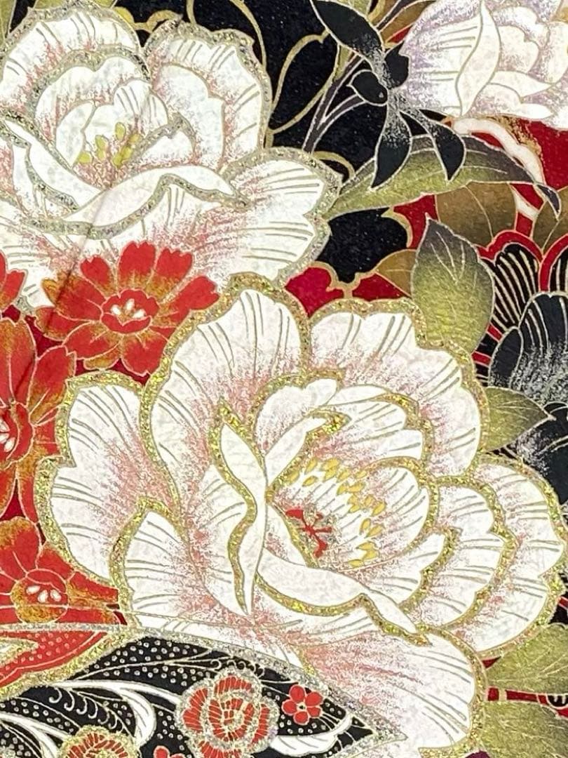 振袖 豪華 銀通し 金彩 グリッター箔 紋意匠 身丈170cm 撥水加工済