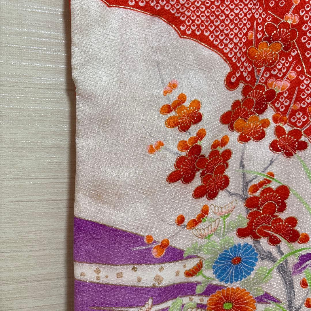 七五三 7歳 着物 長襦袢 作り帯 バッグ 草履 小物 セット