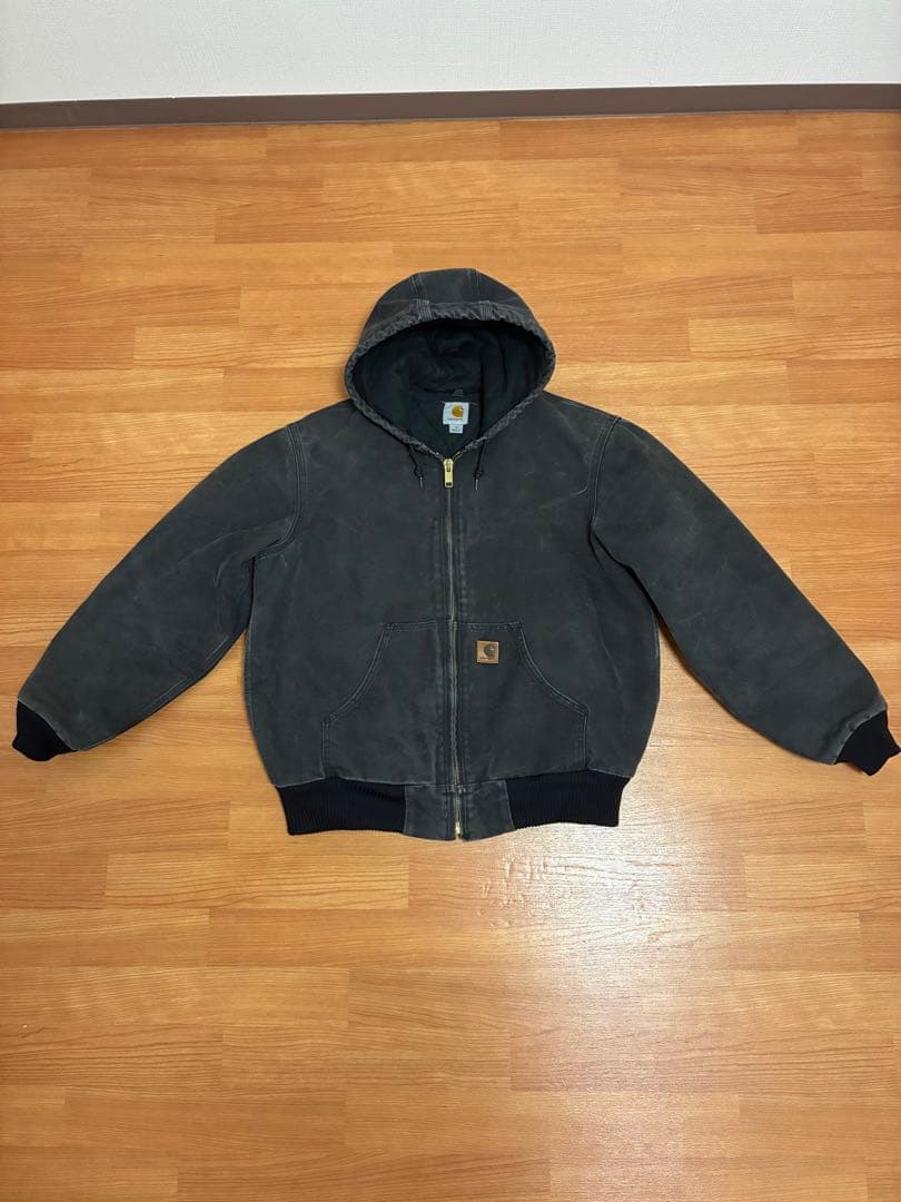 【美品】カーハート アクティブジャケット アクティブパーカー BLK