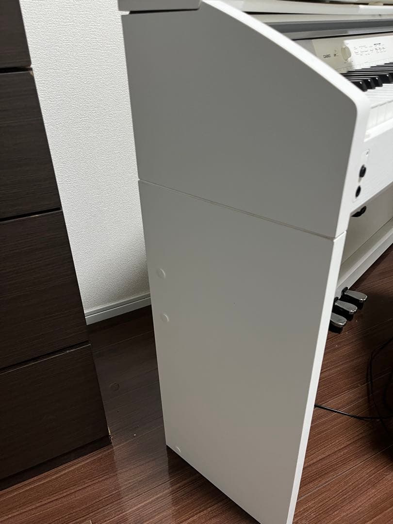 ホワイト電子ピアノCASIOPriviaPX-850 高低自在椅子付き