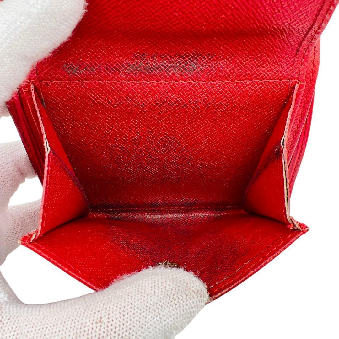 Louis Vuitton エピ レッド レディース 折財布 7101