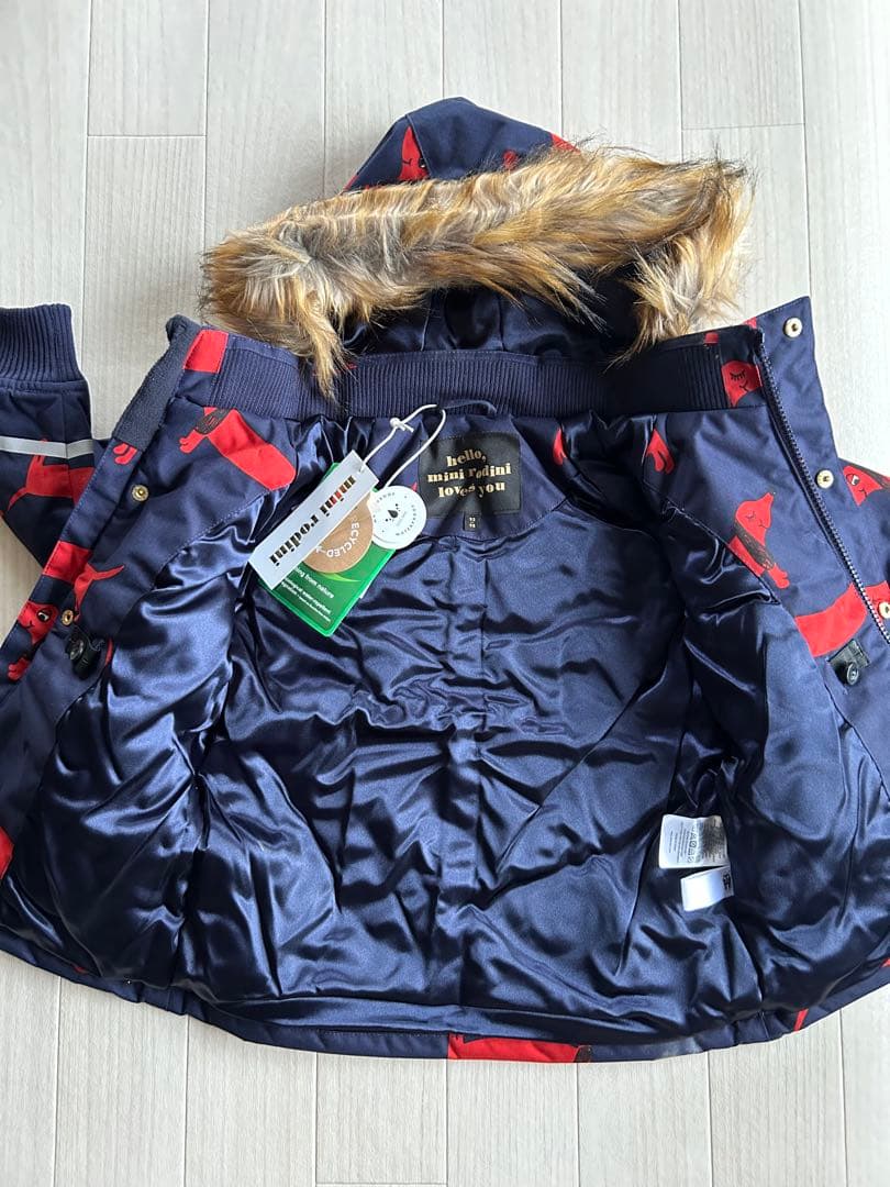 ミニロディーニ|ダックス犬柄ジャケット|size92-98