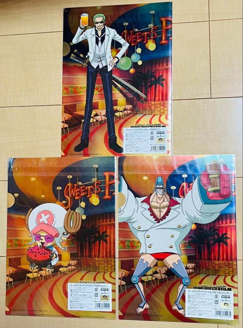 ワンピース スイパラ 限定 FILM GOLD クリアファイル ナミ ロビン