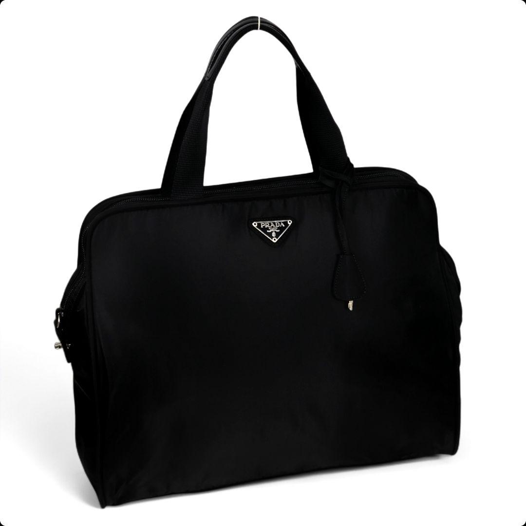 美品 プラダ 三角ロゴ テスート ビジネスバッグ トートバッグ