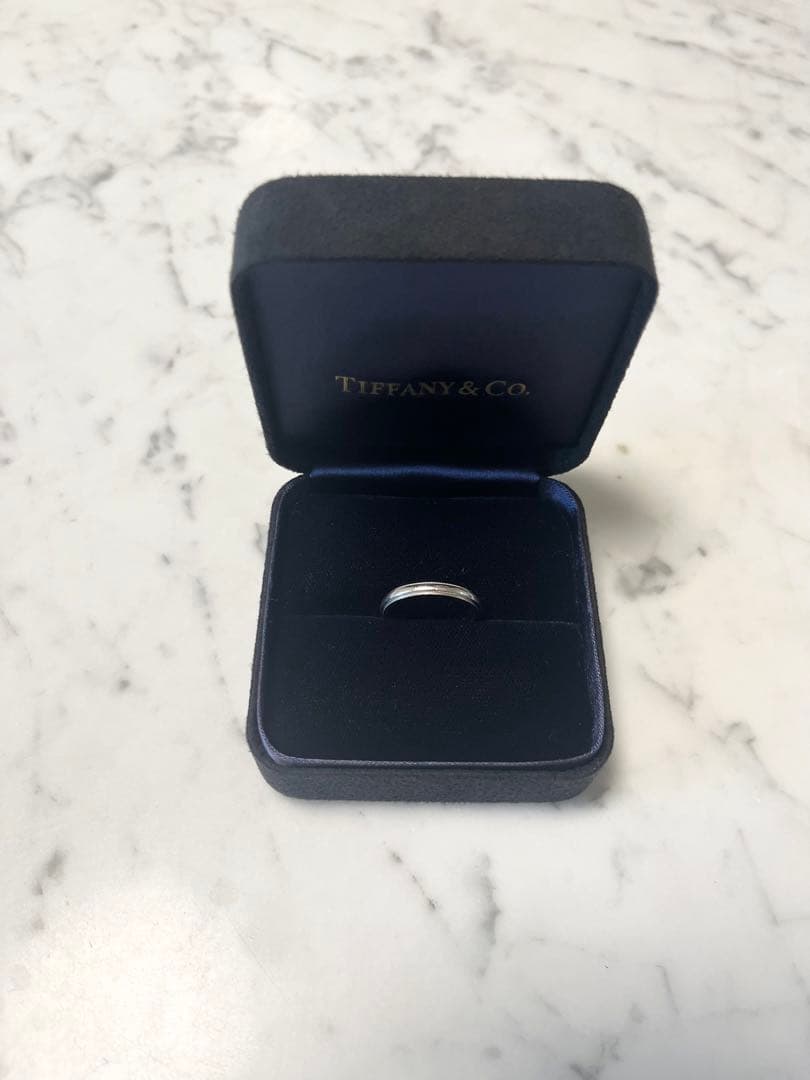 Tiffany ティファニー ミルグレイン Pt950 リング 17号 3mm幅
