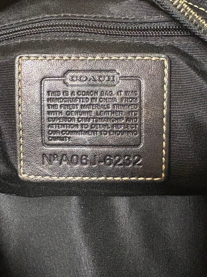 COACH コーチ シグネチャー ミニボストン ハンドバッグ　美品