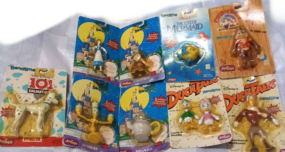 激レア☆JusToys☆Disney ☆ポーズドール☆美女と野獣、ダックテール他