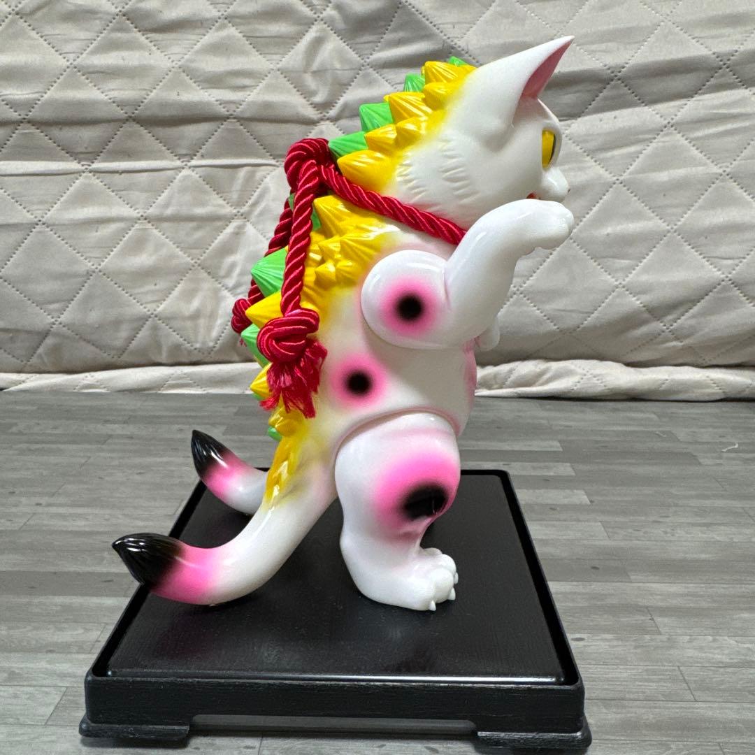 小夏屋　大王ネゴラ　招き猫　ソフビ　ピンク招き猫ver.