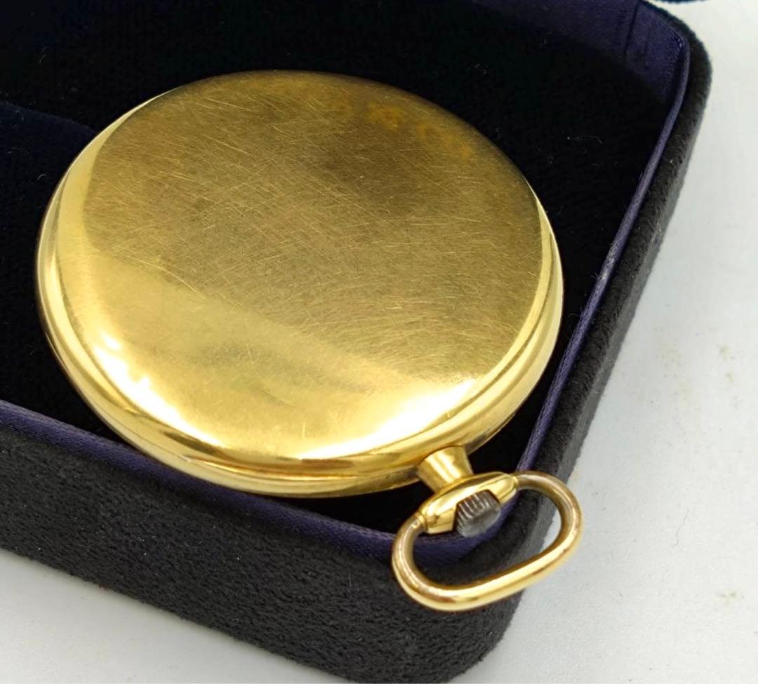 JUVENIA ジュベニア 金無垢懐中時計 18金 18K 43g アンティーク