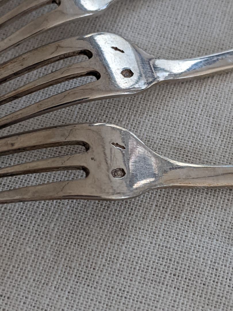 フォーク デザート ケーキ 6本 シルバー 銀製 銀器