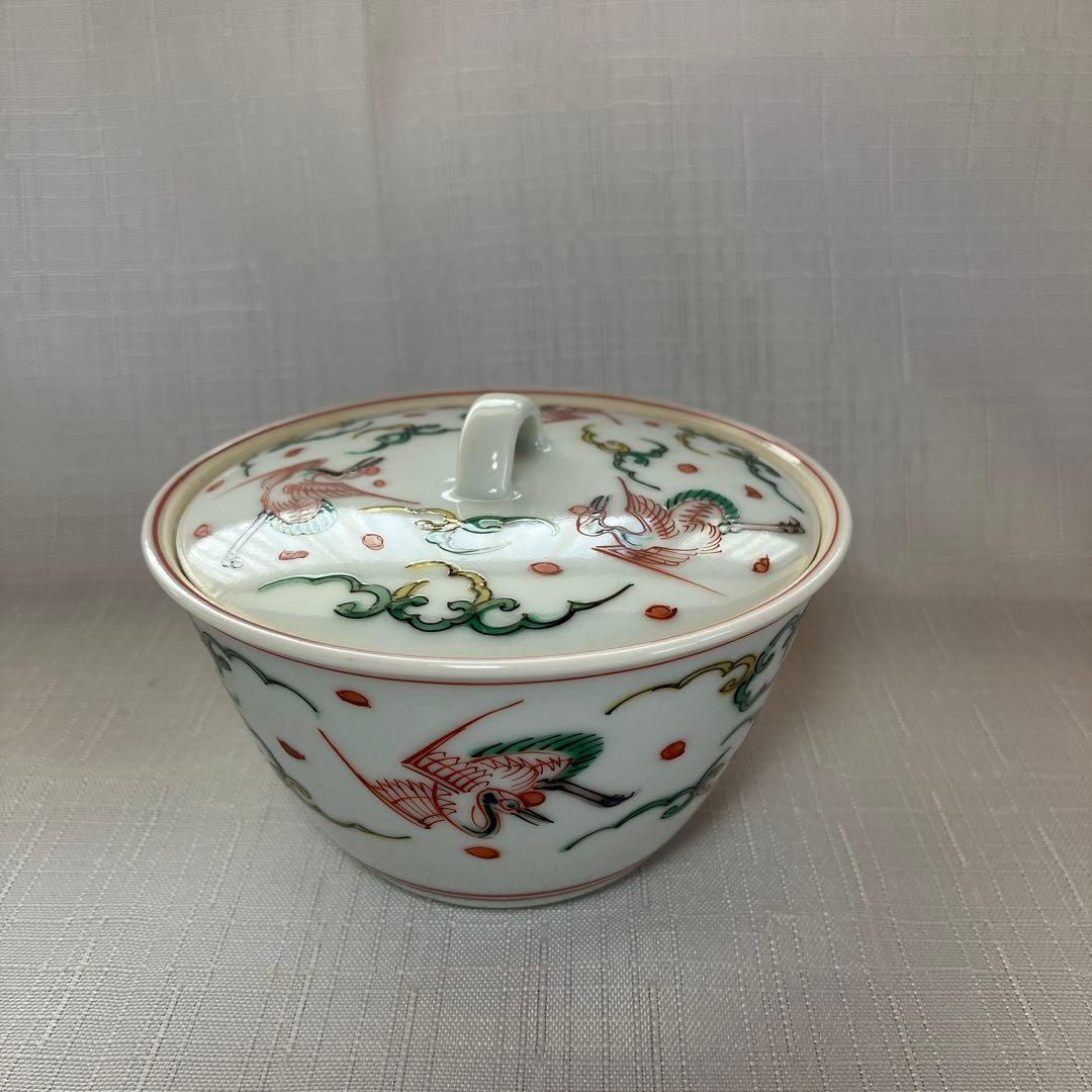 三浦竹泉造　雲鶴文　宝瓶