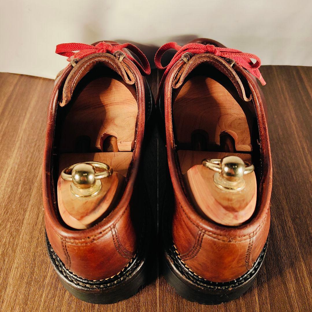 【高級ヴィンテージ】国内レザー工房製　Uチップ厚革オイルドレザー シャンボード系