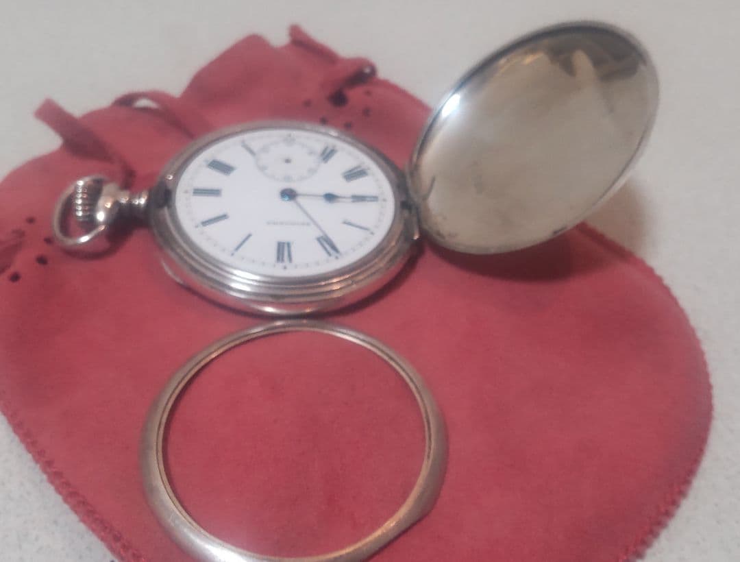 H*e様 ヴィンテージ銀無垢懐中時計 精工舎（不動ジャンク品）