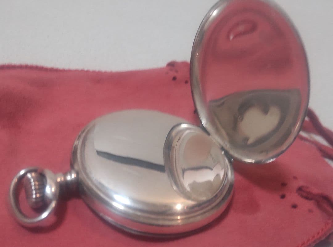 H*e様 ヴィンテージ銀無垢懐中時計 精工舎（不動ジャンク品）