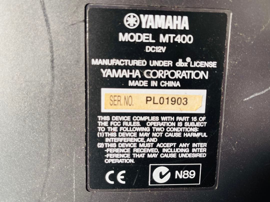 Yamaha MT400 マルチトラックレコーダー