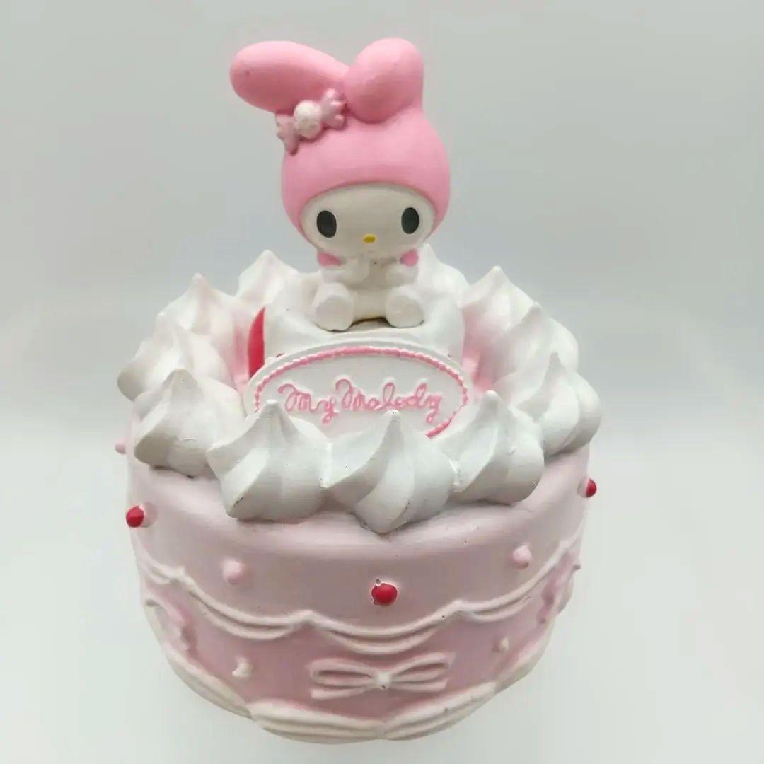 値下【希少・美品】マイメロディケーキオルゴール(2007年)貯金箱(2003年)