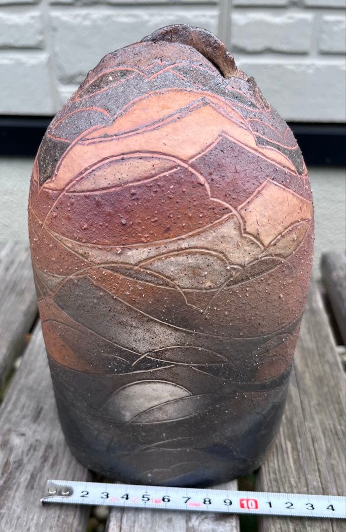 笠間焼　渡辺信雄　作　壺