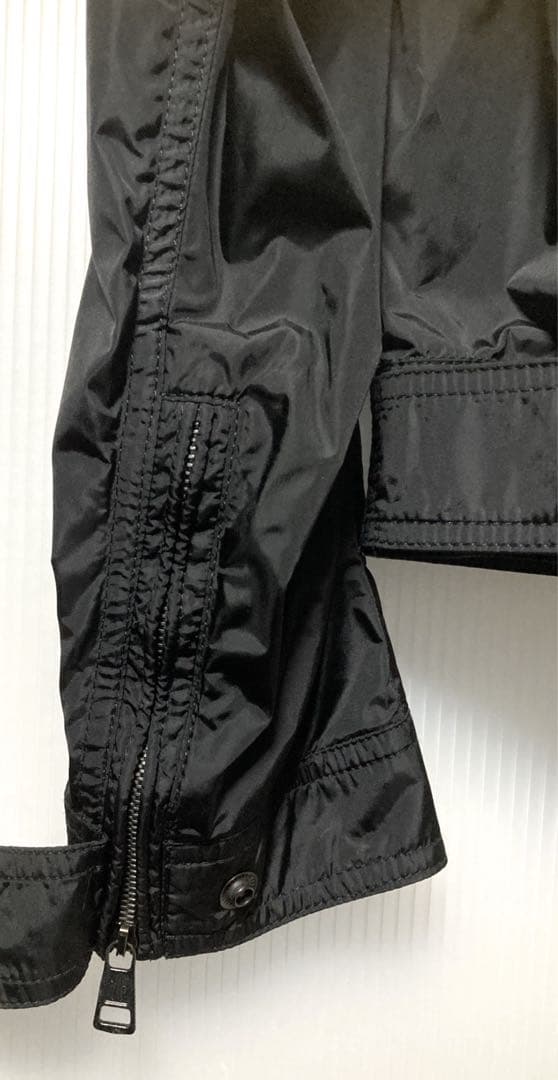 MONCLER レザー&ナイロン シングルライダース SALOMON